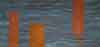 Image of Sea with rusty pillars